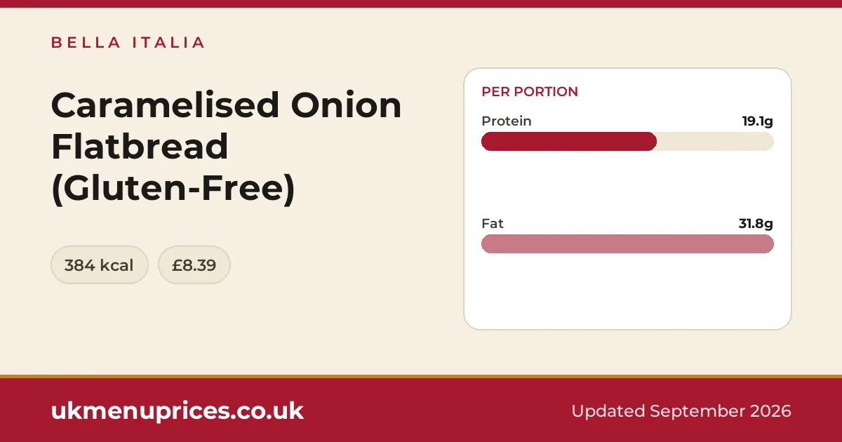 Bella Italia Caramelised Onion Flatbread (Gluten-Free)