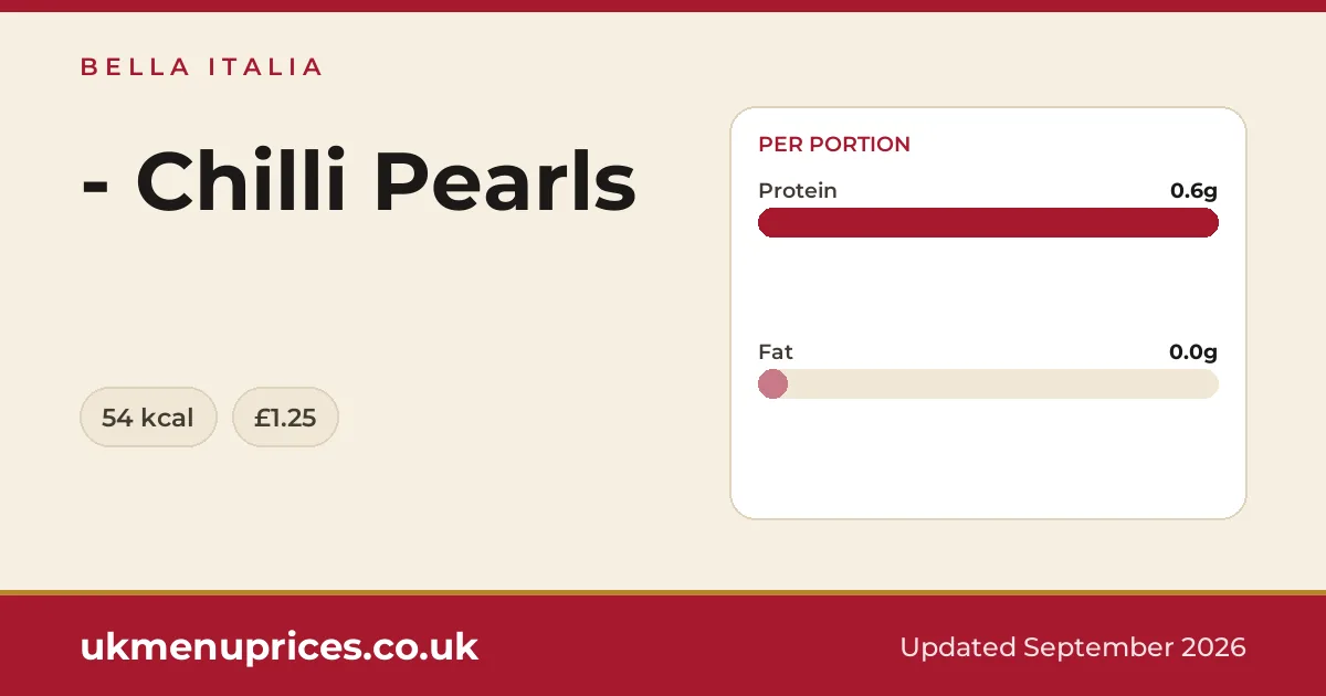 Bella Italia - Chilli Pearls