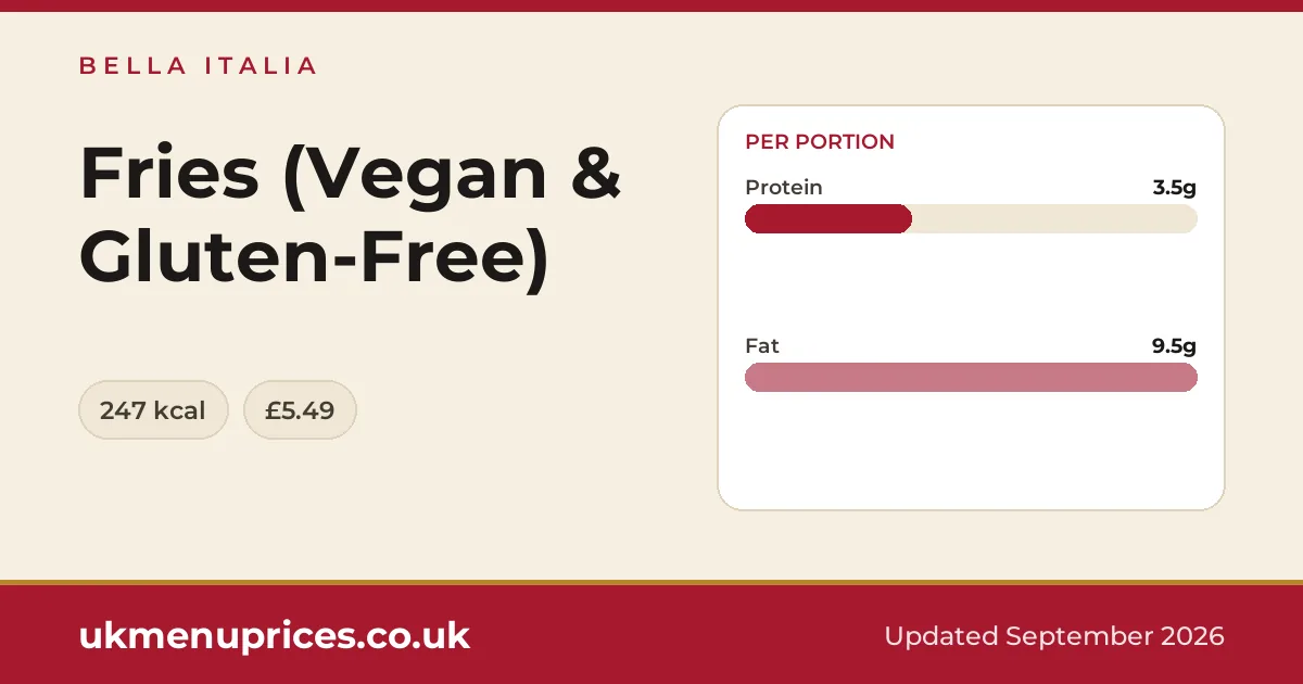 Bella Italia Fries (Vegan & Gluten-Free)