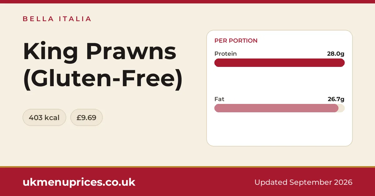 Bella Italia King Prawns (Gluten-Free)
