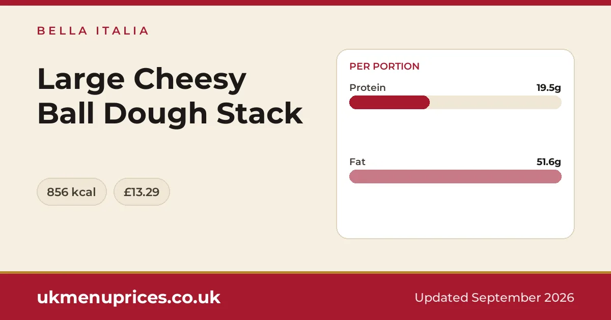 Bella Italia Large Cheesy Ball Dough Stack