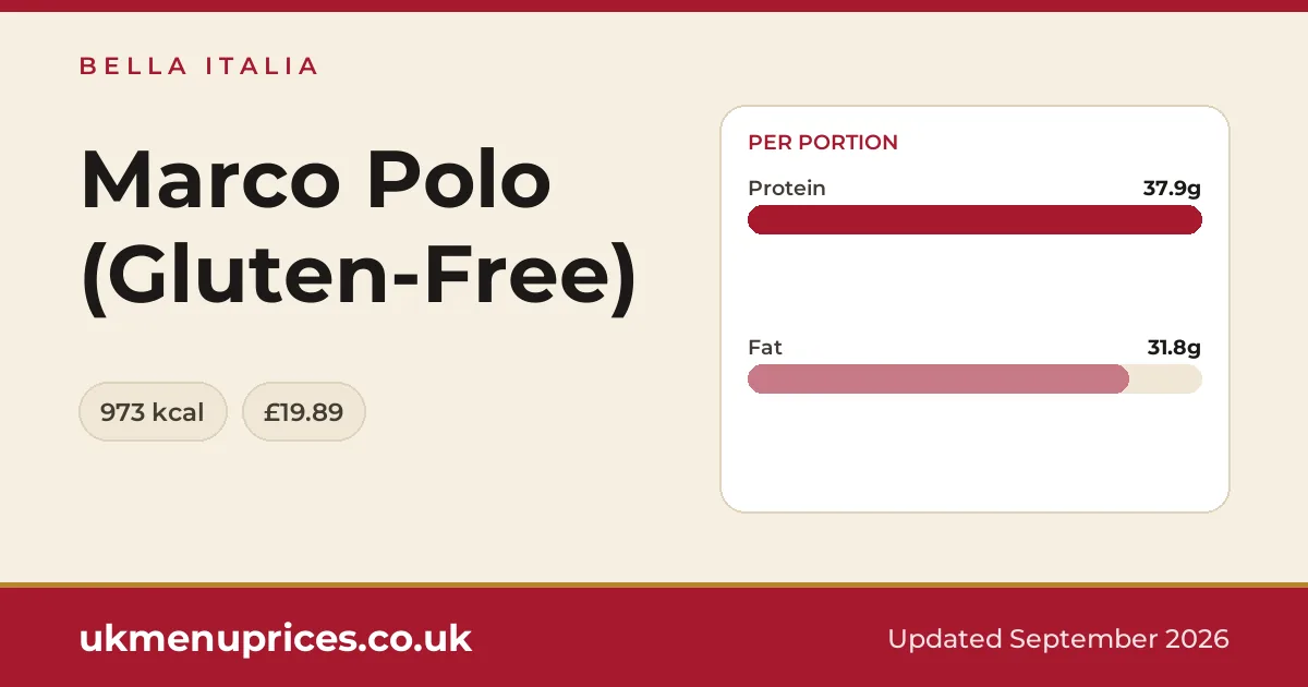 Bella Italia Marco Polo (Gluten-Free)