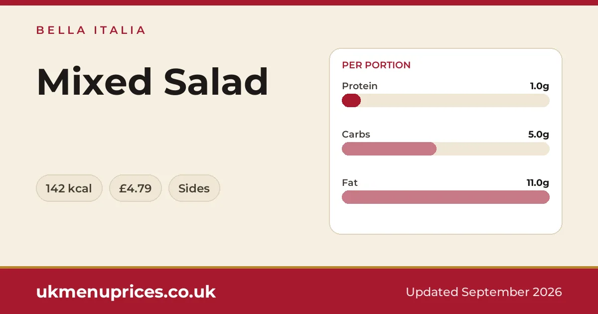 Bella Italia Mixed Salad