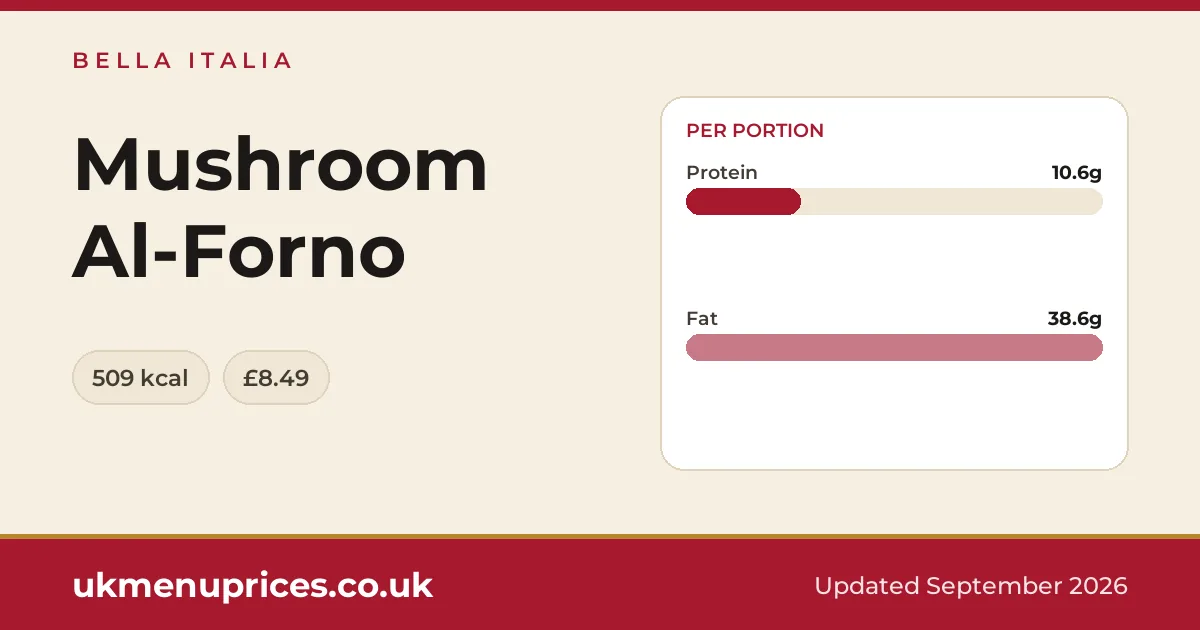 Bella Italia Mushroom Al-Forno