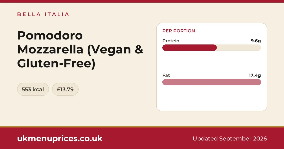 Bella Italia Pomodoro Mozzarella (Vegan & Gluten-Free)