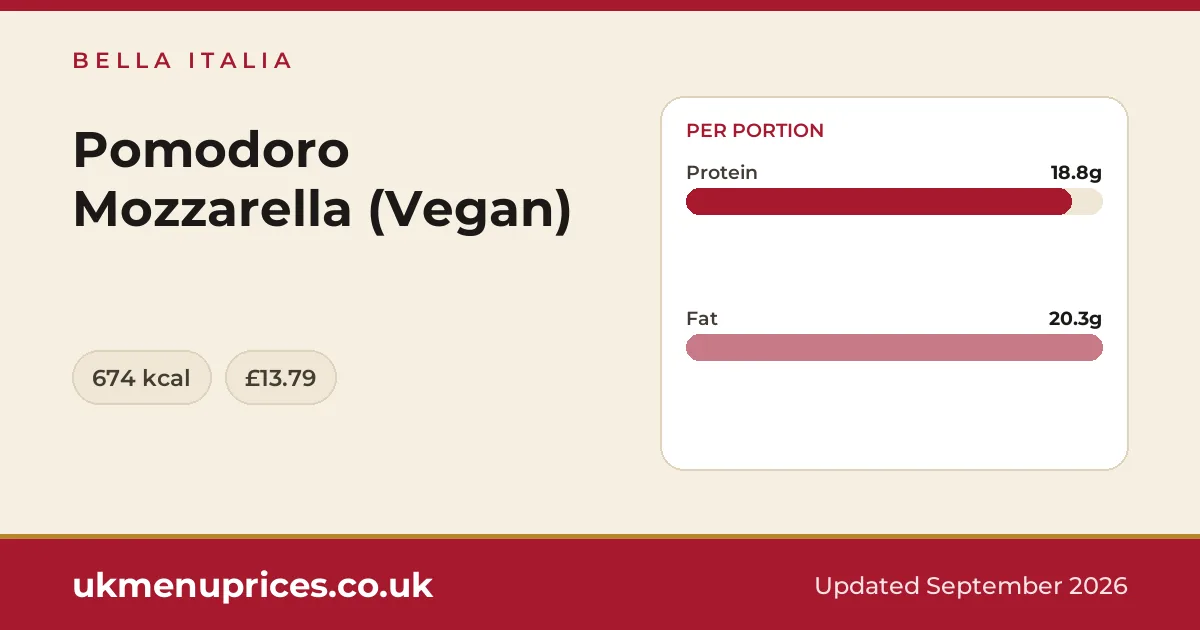 Bella Italia Pomodoro Mozzarella (Vegan)