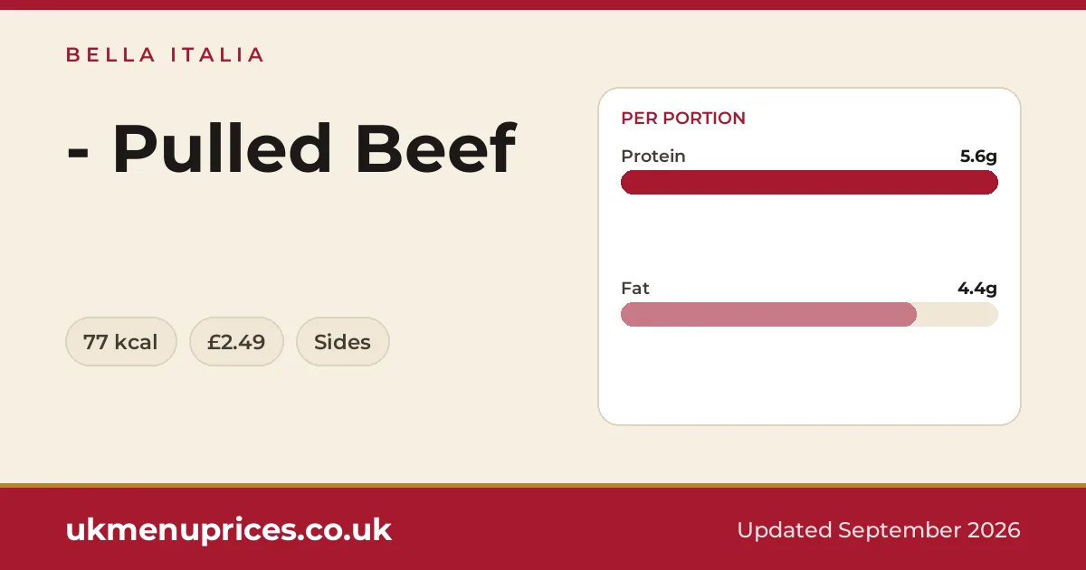 Bella Italia - Pulled Beef