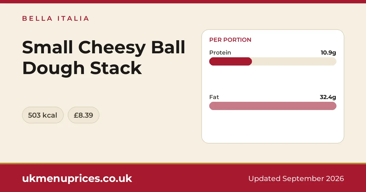 Bella Italia Small Cheesy Ball Dough Stack