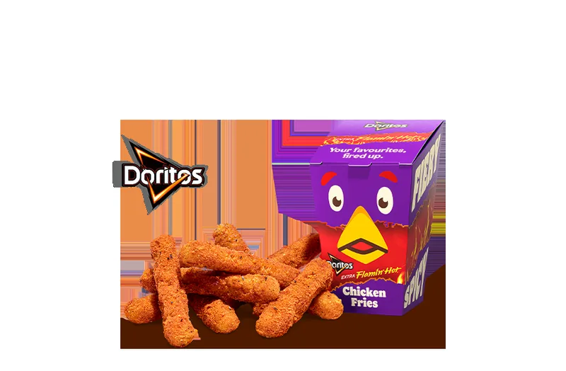 9pc Doritos Extra Flamin' Hot Chicken Fries at Burger King