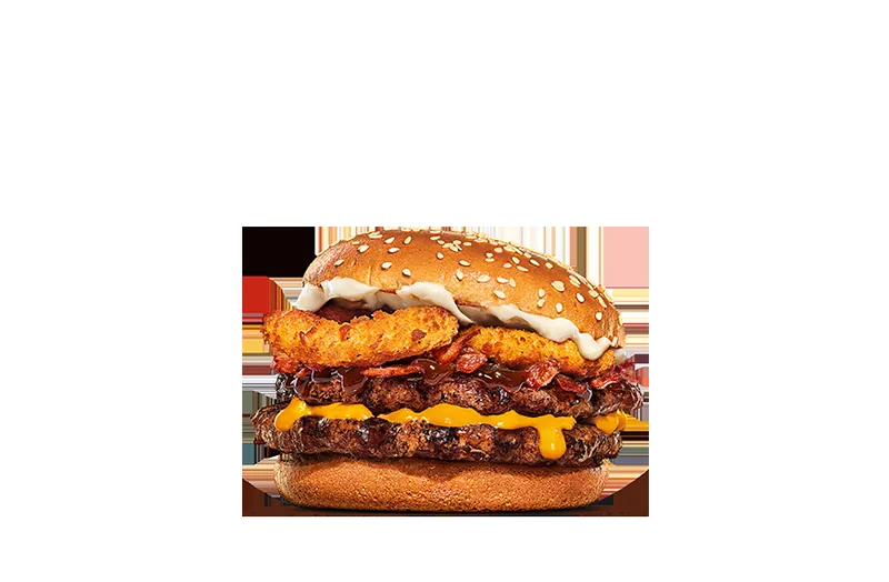 Bacon BBQ Stacker Melt Burger at Burger King