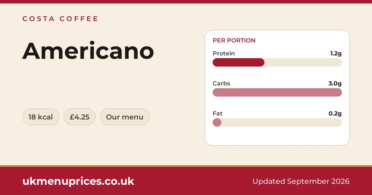 Costa Coffee Americano