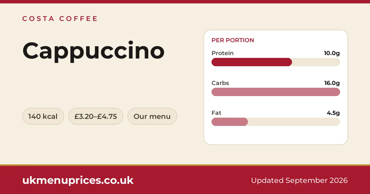 Costa Coffee Cappuccino