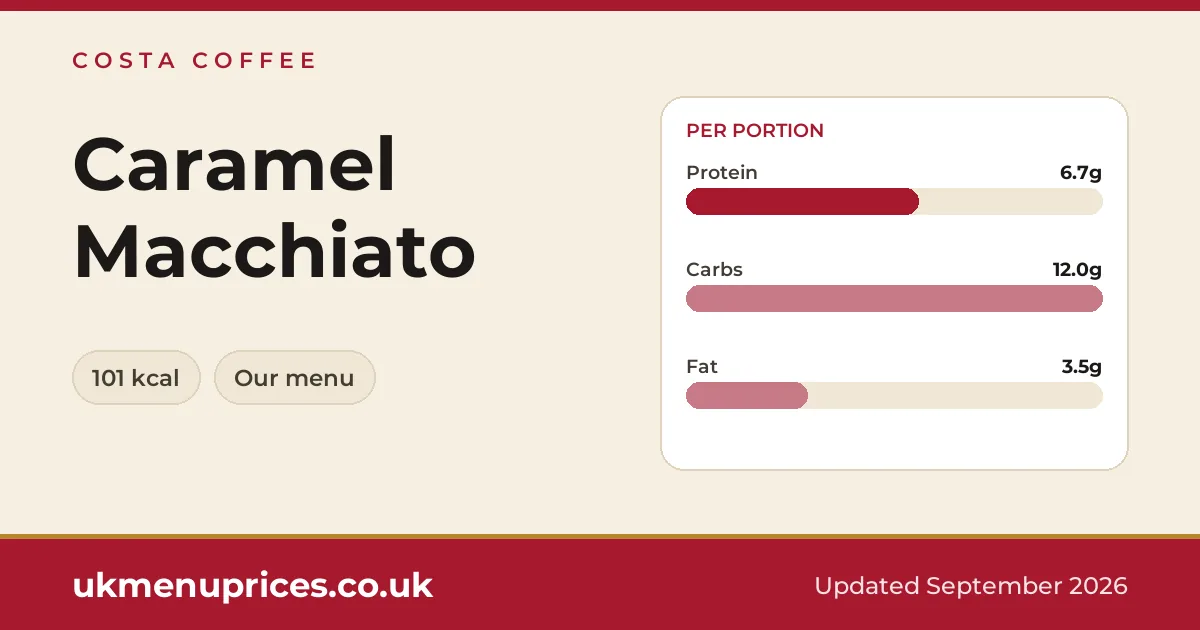 Costa Coffee Caramel Macchiato