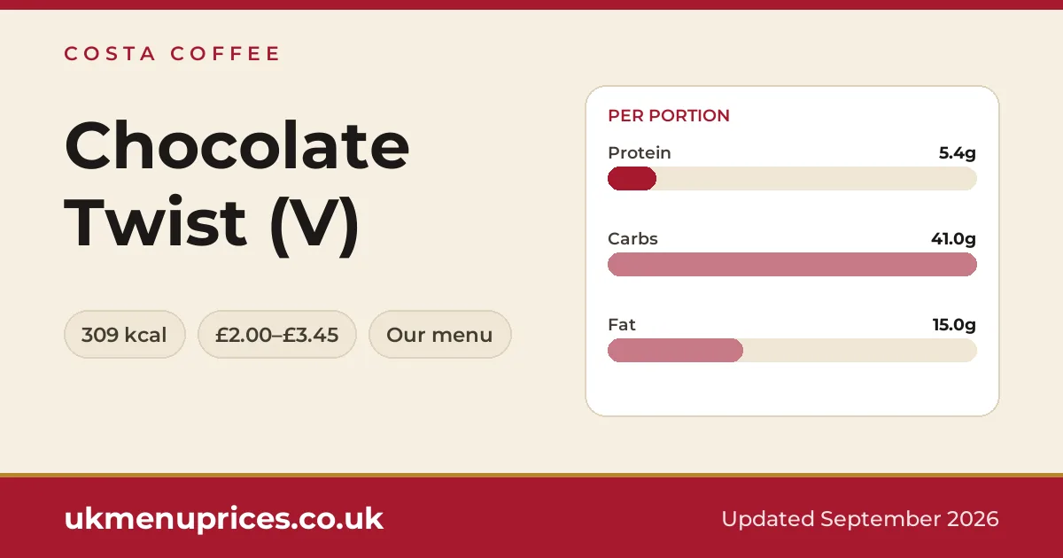 Costa Coffee Chocolate Twist (V)