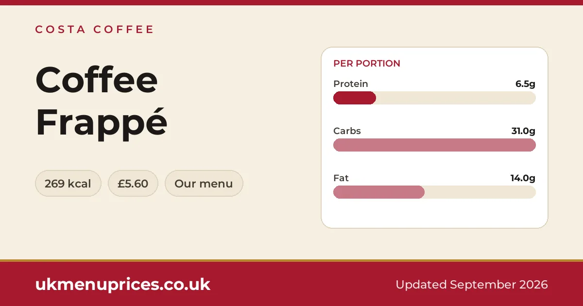 Costa Coffee Coffee Frappé