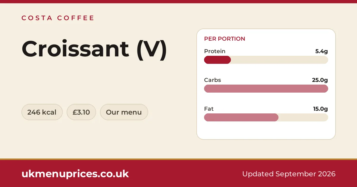 Costa Coffee Croissant (V)