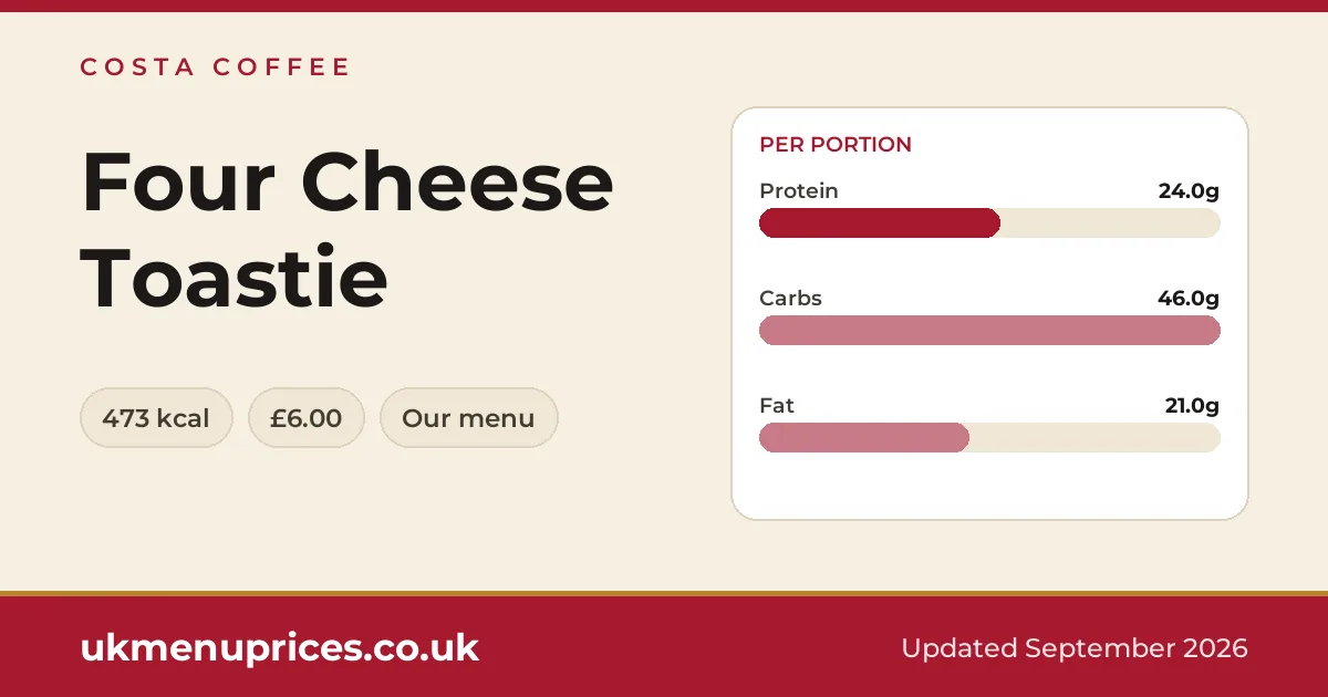 Costa Coffee Four Cheese Toastie