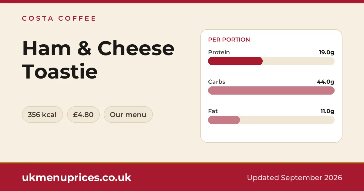 Costa Coffee Ham & Cheese Toastie