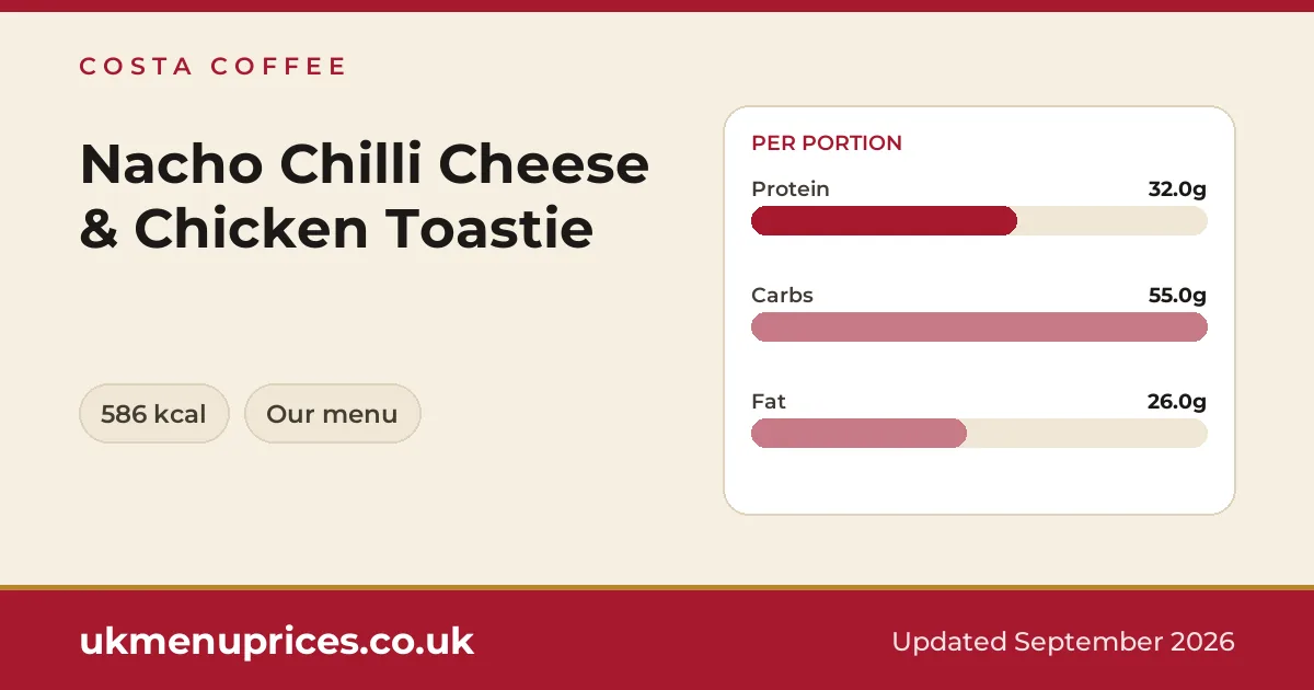 Costa Coffee Nacho Chilli Cheese & Chicken Toastie