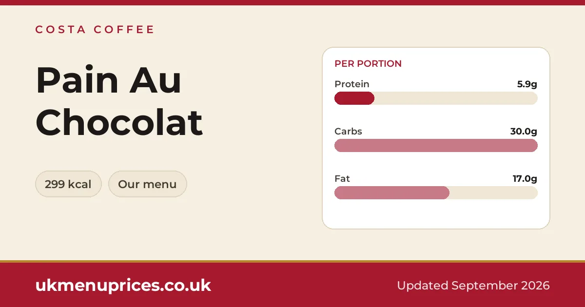 Costa Coffee Pain Au Chocolat