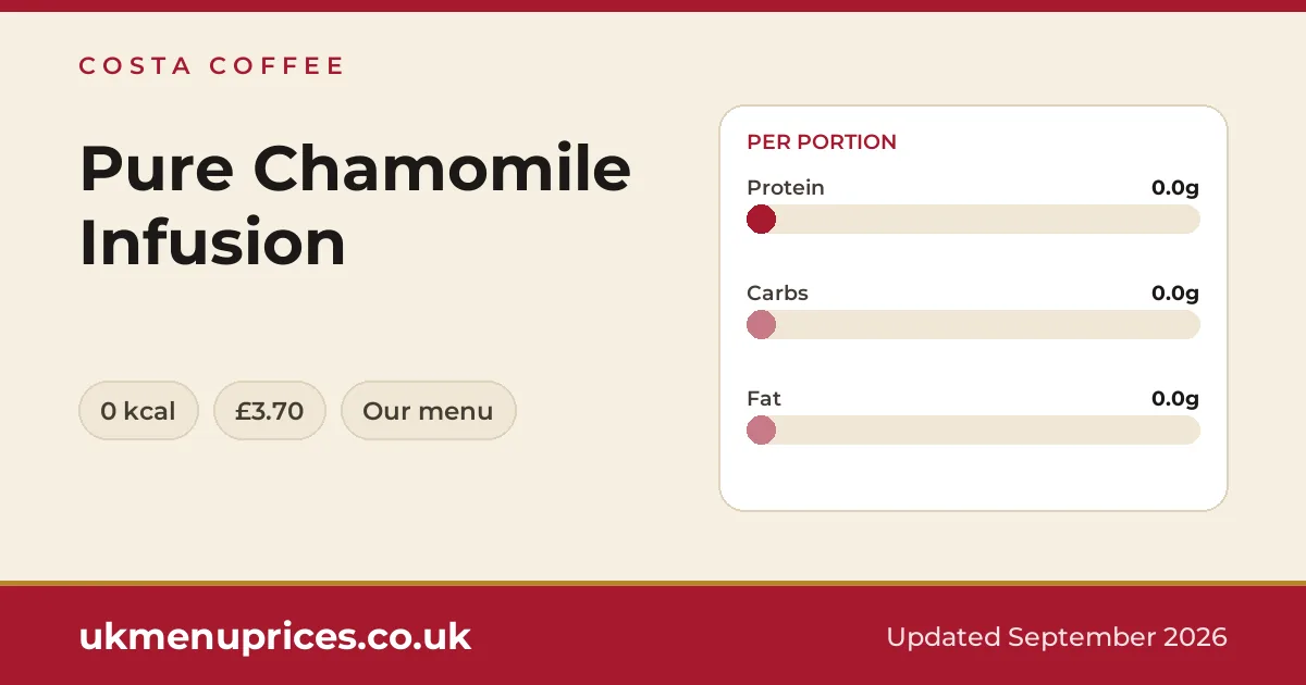 Costa Coffee Pure Chamomile Infusion