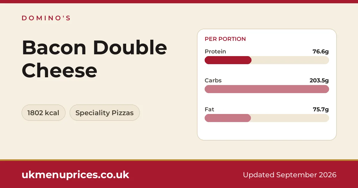 Domino's Bacon Double Cheese