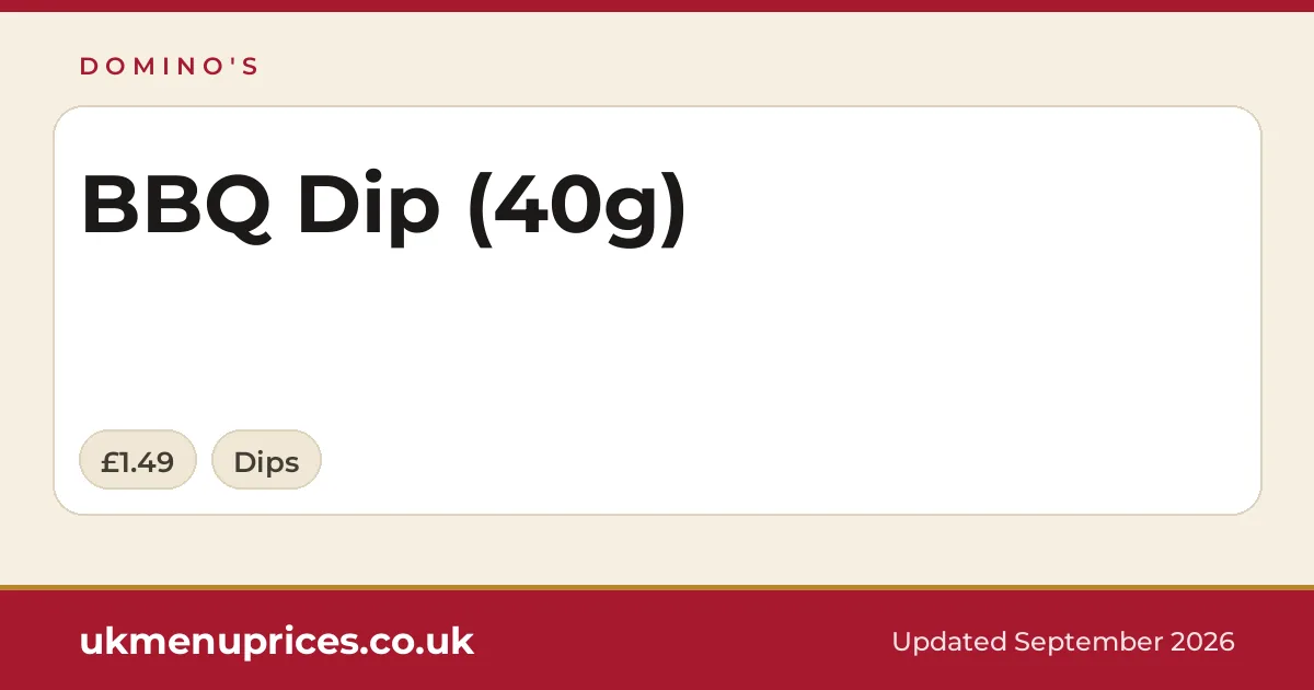 Domino's BBQ Dip (40g)