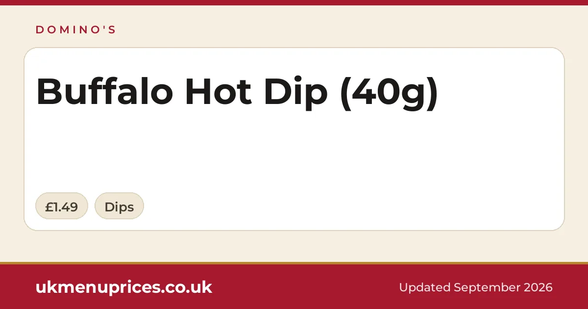 Domino's Buffalo Hot Dip (40g)