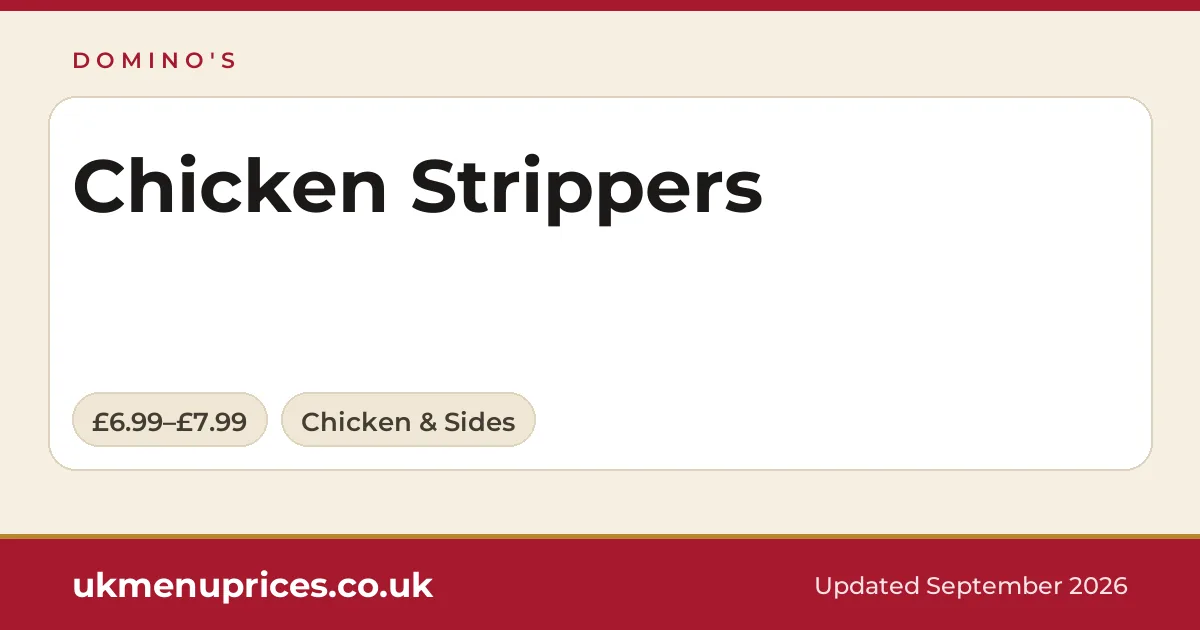 Domino's Chicken Strippers