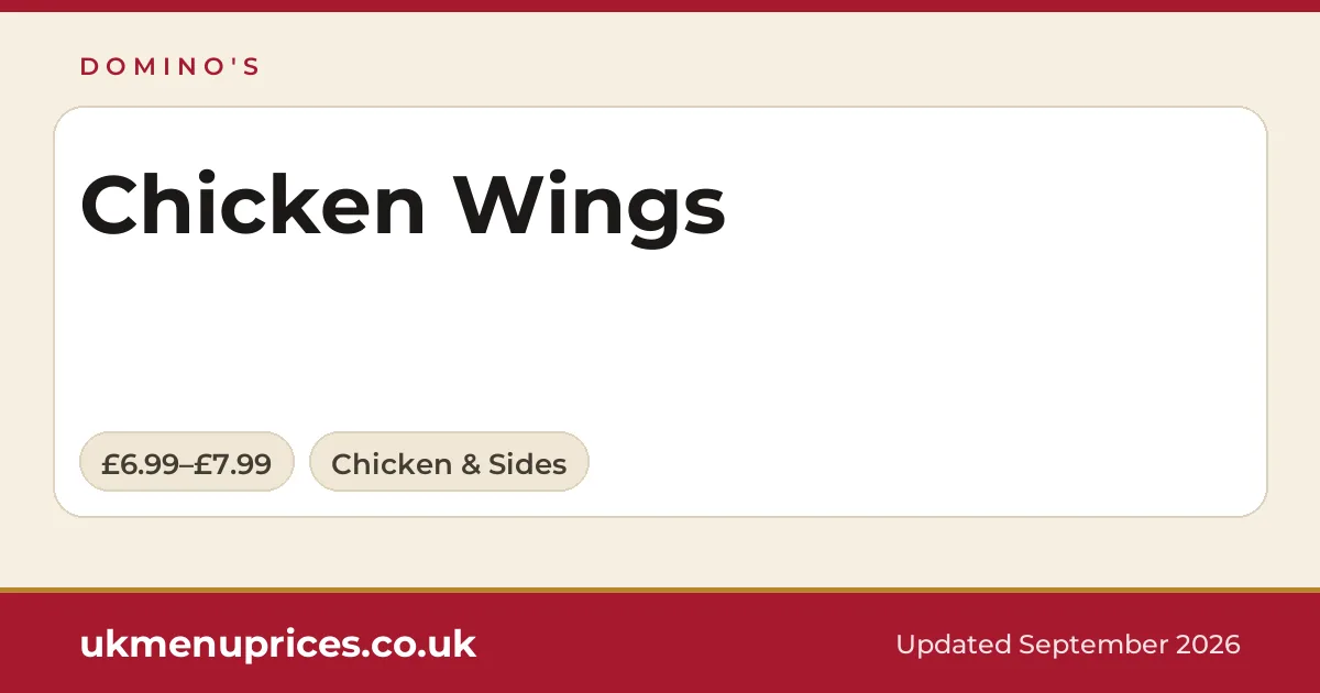 Domino's Chicken Wings