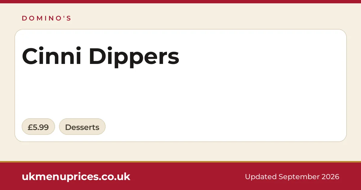 Domino's Cinni Dippers