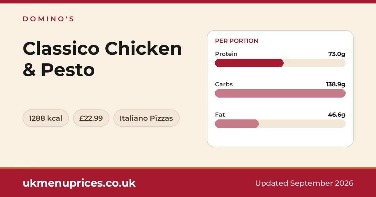 Domino's Classico Chicken & Pesto