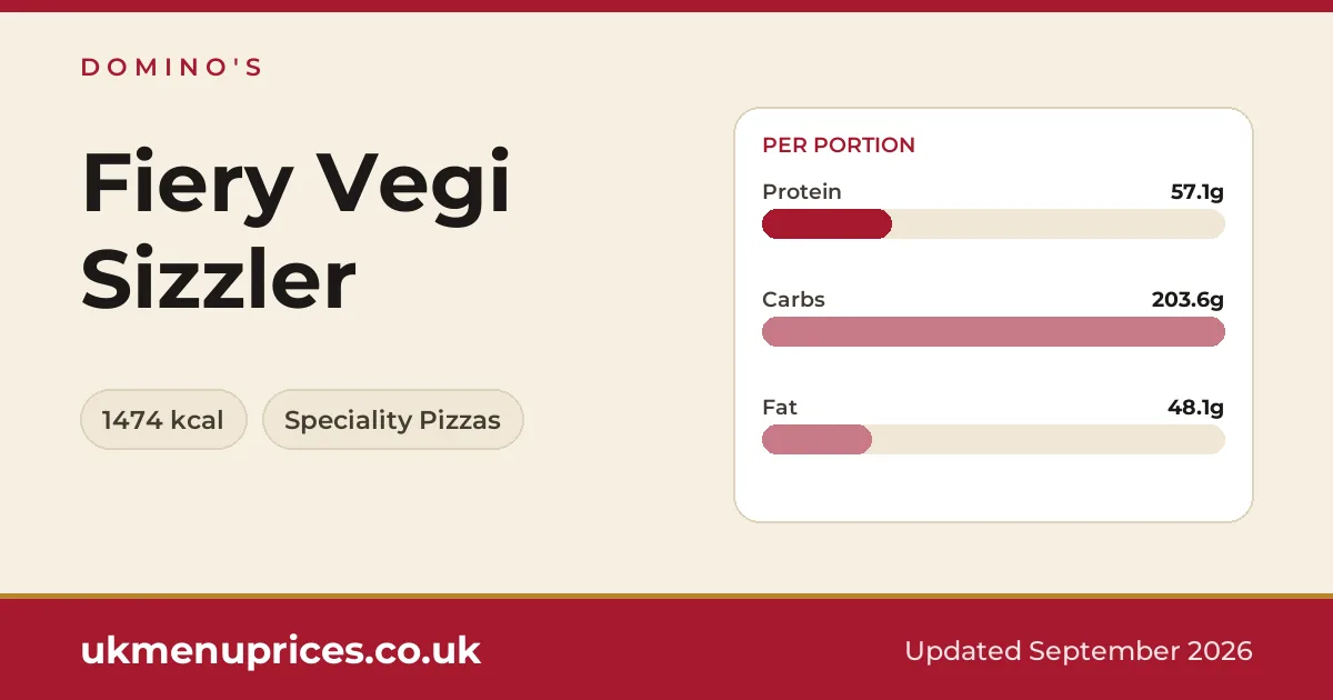 Domino's Fiery Vegi Sizzler