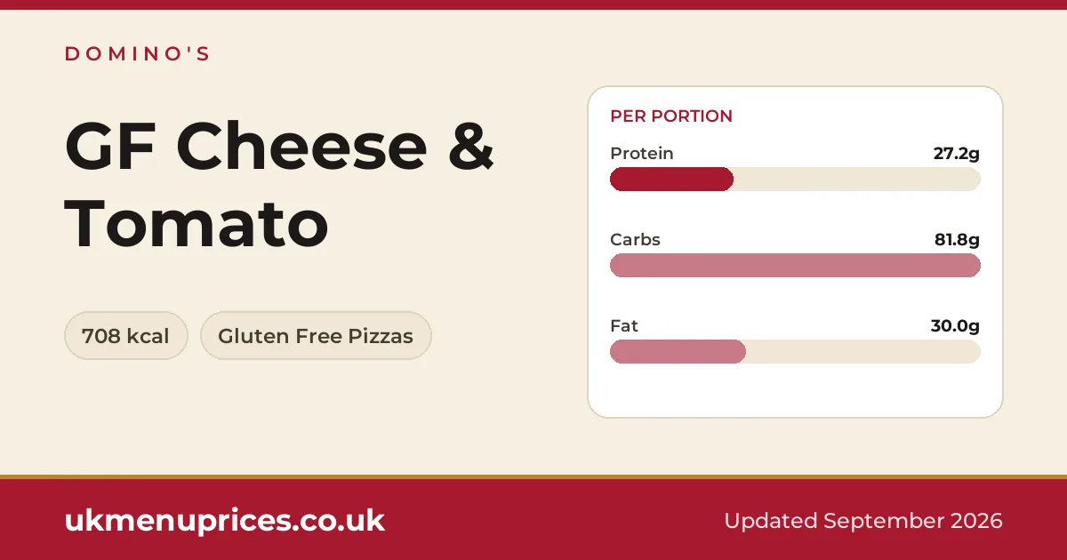 Domino's GF Cheese & Tomato