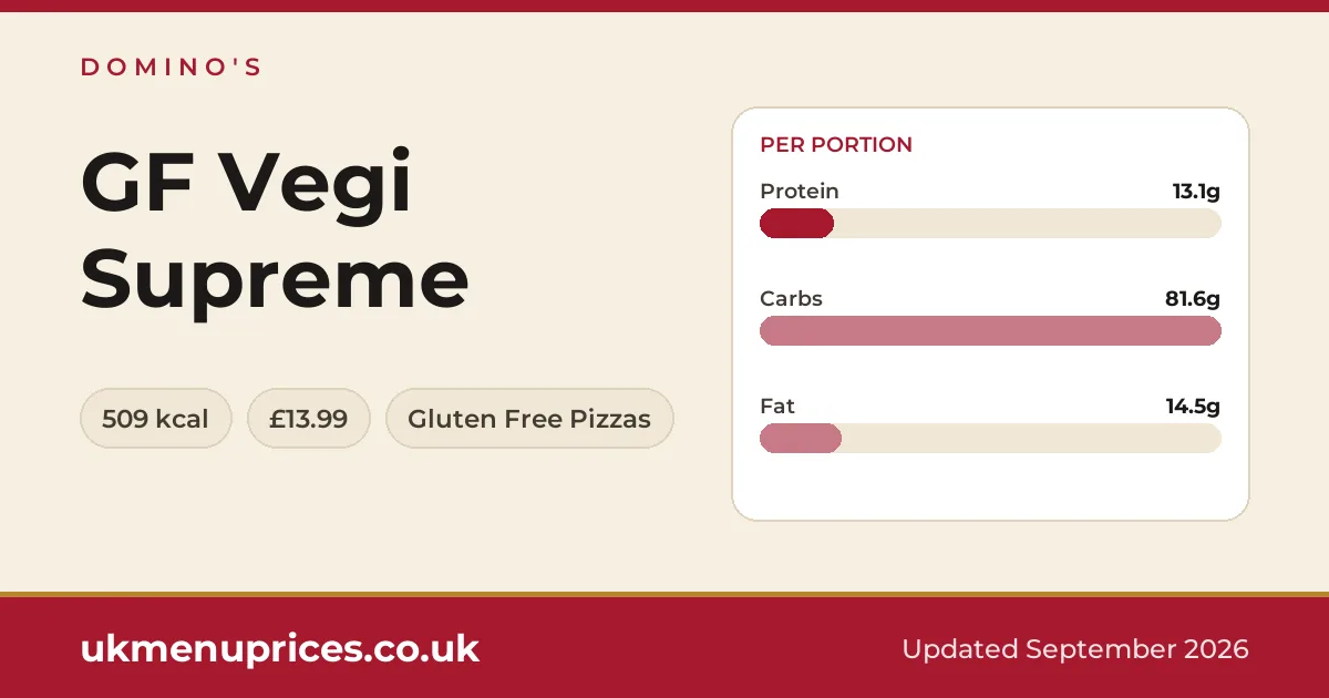 Domino's GF Vegi Supreme