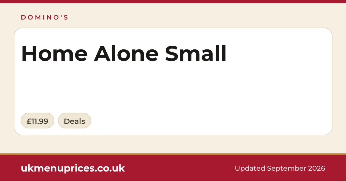 Domino's Home Alone Small