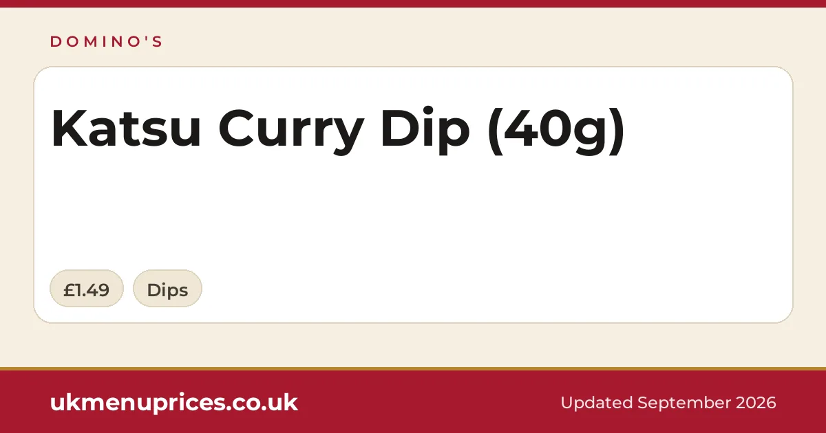 Domino's Katsu Curry Dip (40g)