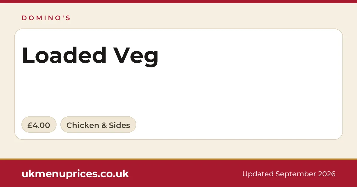 Domino's Loaded Veg