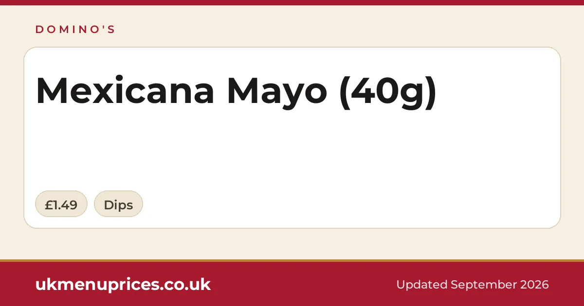 Domino's Mexicana Mayo (40g)