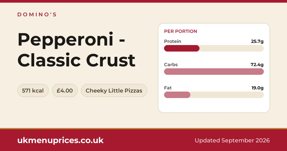 Domino's Pepperoni - Classic Crust