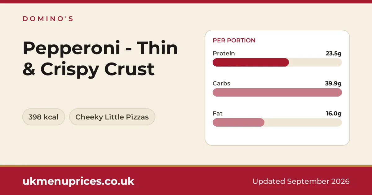 Domino's Pepperoni - Thin & Crispy Crust