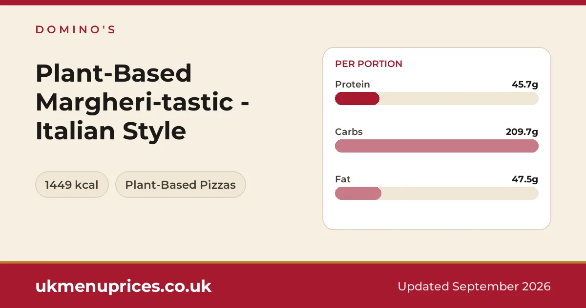 Domino's Plant-Based Margheri-tastic - Italian Style