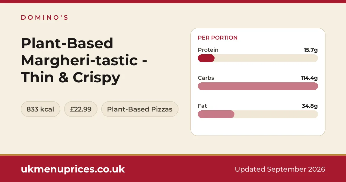 Domino's Plant-Based Margheri-tastic - Thin & Crispy