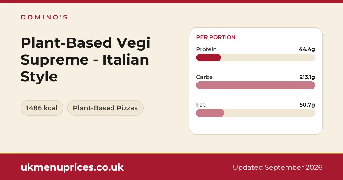 Domino's Plant-Based Vegi Supreme - Italian Style