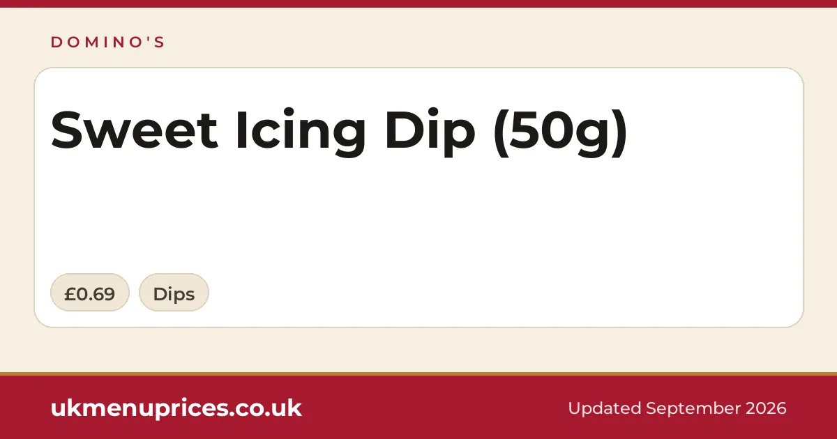 Domino's Sweet Icing Dip (50g)