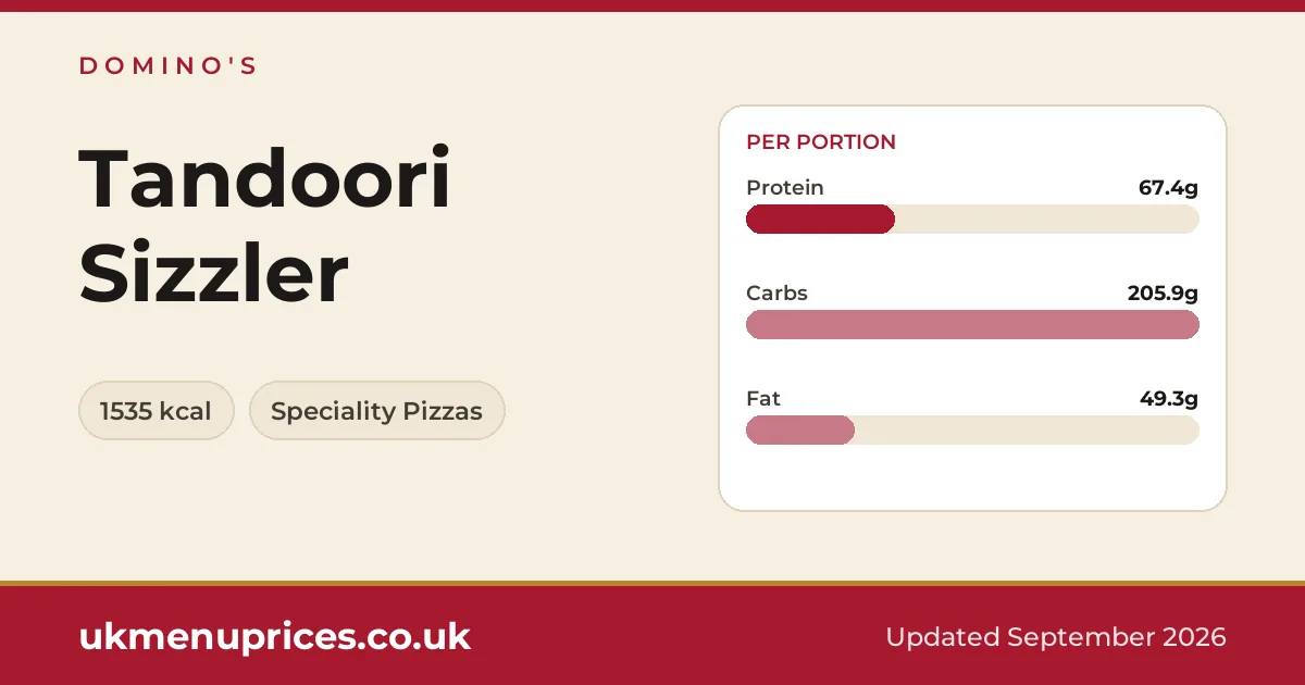 Domino's Tandoori Sizzler