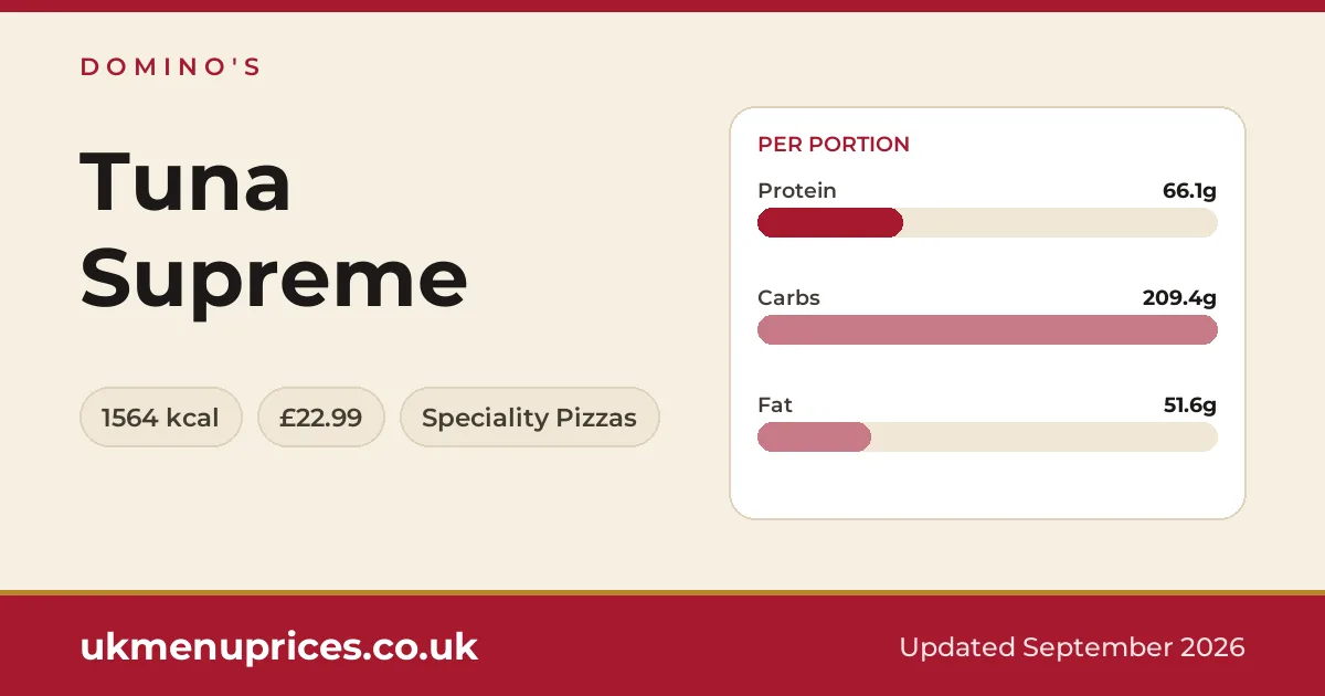 Domino's Tuna Supreme