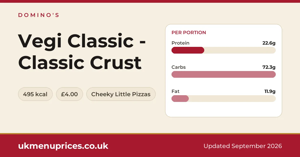 Domino's Vegi Classic - Classic Crust