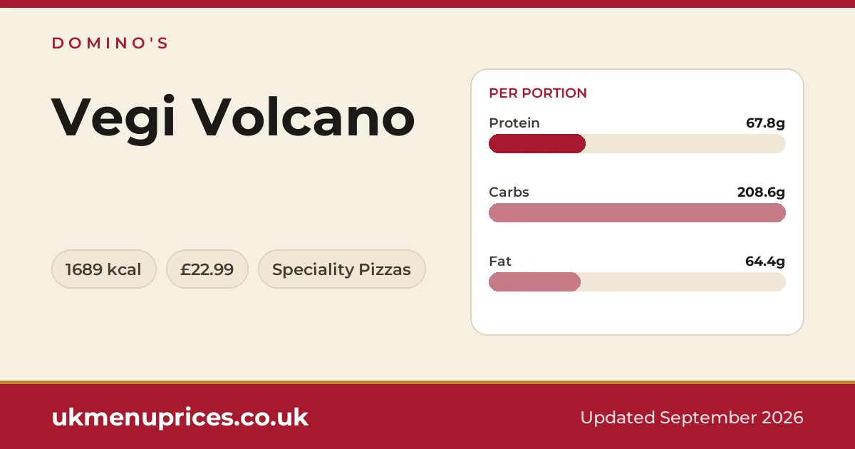 Domino's Vegi Volcano