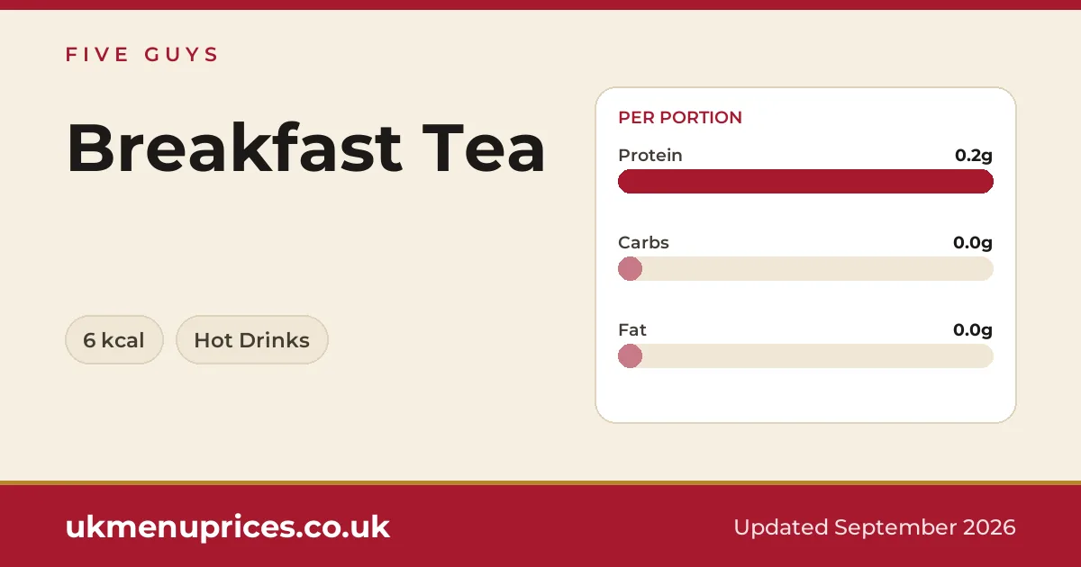 Five Guys Breakfast Tea